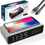 Digitalni sat s wireless punjačem