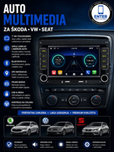 Multimedia radio za vw, skoda, seat