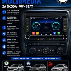 Multimedia radio za vw, skoda, seat