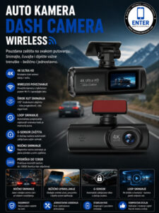 Dash kamera za auto 4K wifi